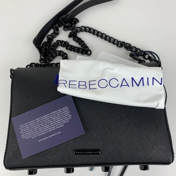 Rebecca Minkoff Black Leather Avery Crossbody Bag - Picture 5 of 7